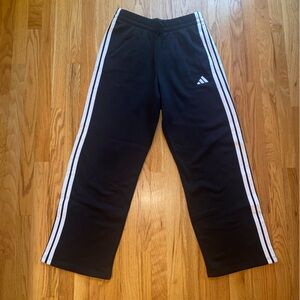 NWT adidas Black Track Pants with White Stripes